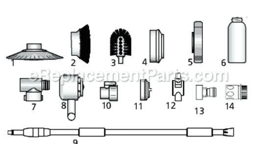 Page A Diagram and Parts List for PW7010  Campbell Hausfeld Pressure Washer